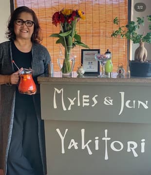 Myles and Jun Yakitori